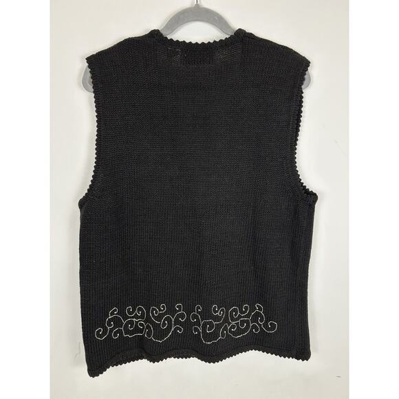 Design Options‎ Phillip Jane Gordon Women’s Sweater Vest Sleigh Holiday Medium - Picture 4 of 9